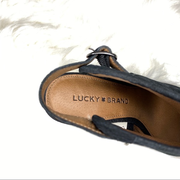 đź–¤SALE: price dropđź–¤Lucky Brand peep toe heels - Picture 7 of 7